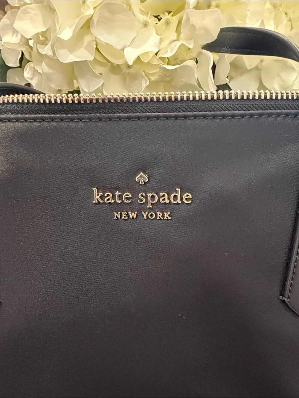 NWOT kate spade water resistant fabric zip-top tote